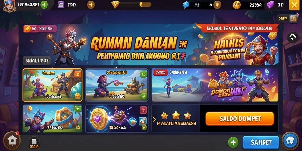 Pemandangan menawan dari salah satu level di GOD77.