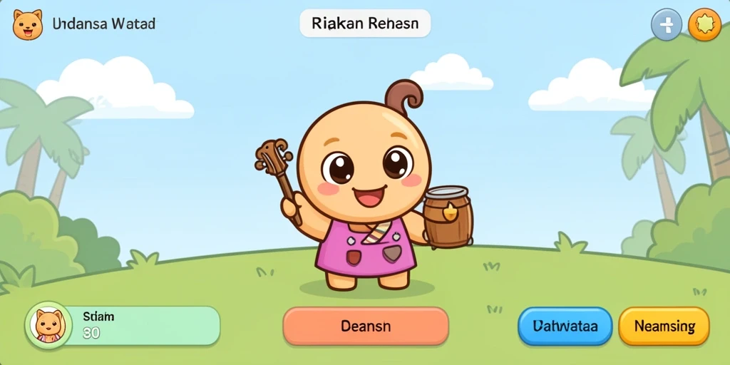Salah satu level menantang dengan pemandangan yang menakjubkan.